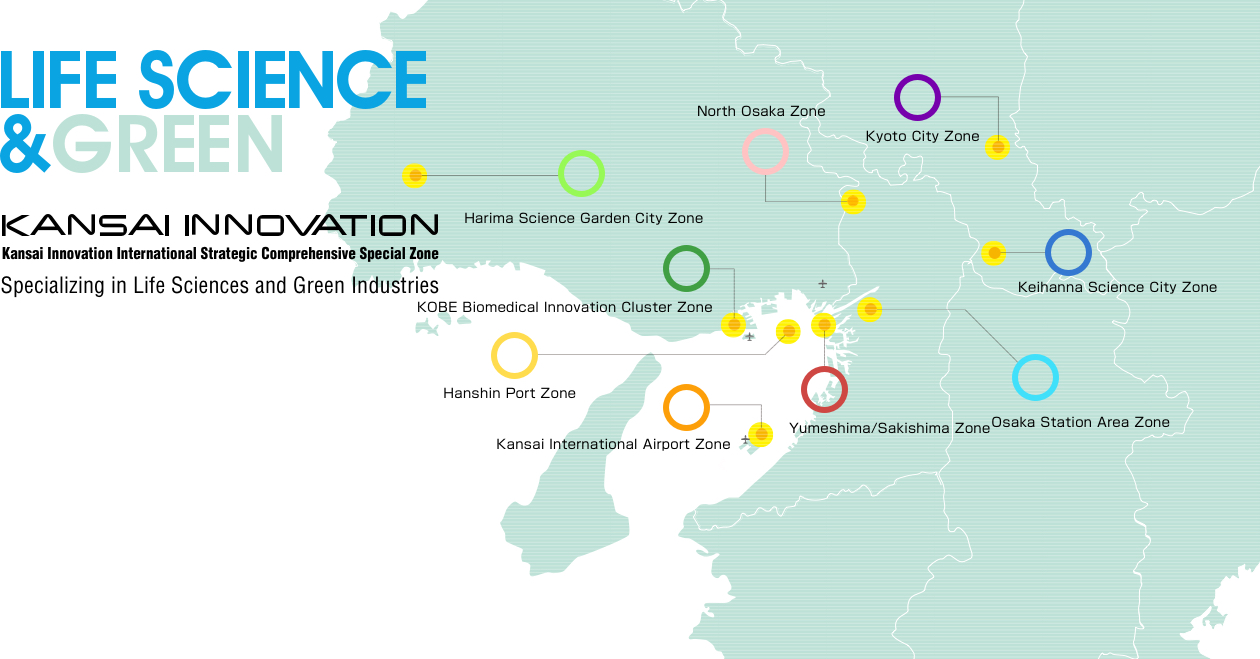 Kansai Innovation International Strategic Comprehensive Special Zone Specializing in Life Sciences and Green Industries